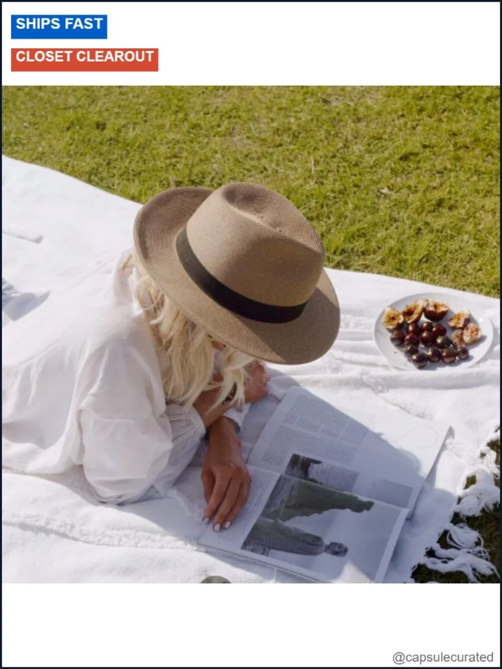 Unisex Straw Fedora UPF50+ Packable Beach Panama Hat Travel